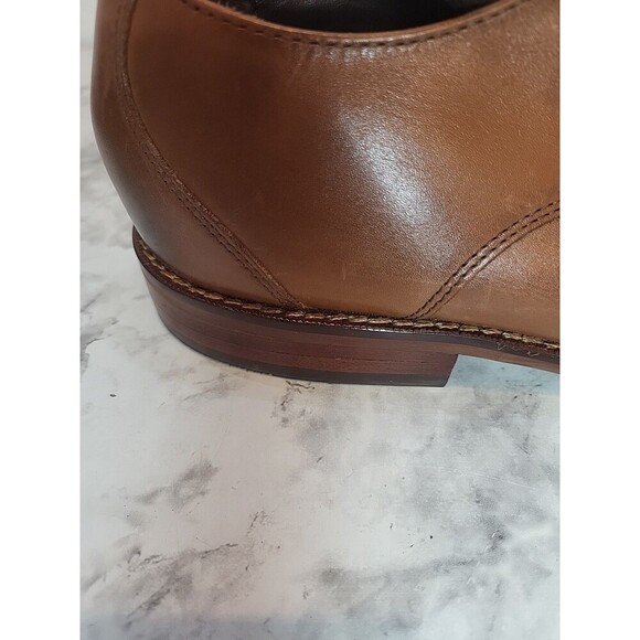 Florsheim Mens 10.5 D Dress Shoes Whiskey Brown Leather Lace Up Derby Business - Picture 6 of 13